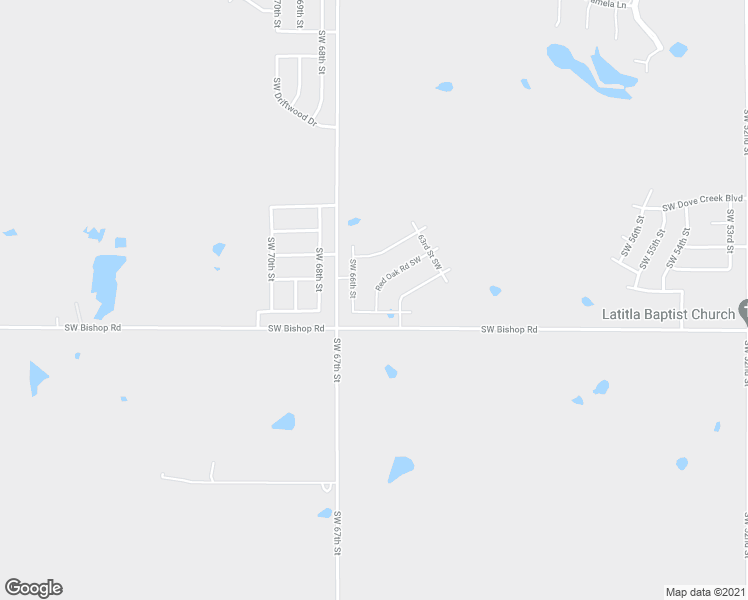 map of restaurants, bars, coffee shops, grocery stores, and more near 6353 Red Oak Road Southwest in Lawton