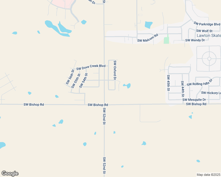 map of restaurants, bars, coffee shops, grocery stores, and more near 2401 Southwest Edinburough Drive in Lawton