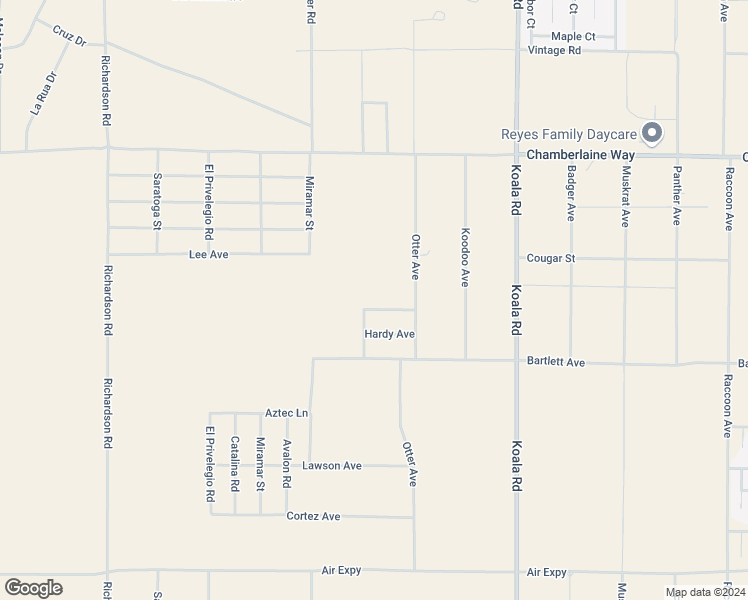 map of restaurants, bars, coffee shops, grocery stores, and more near Brockman Avenue in Adelanto