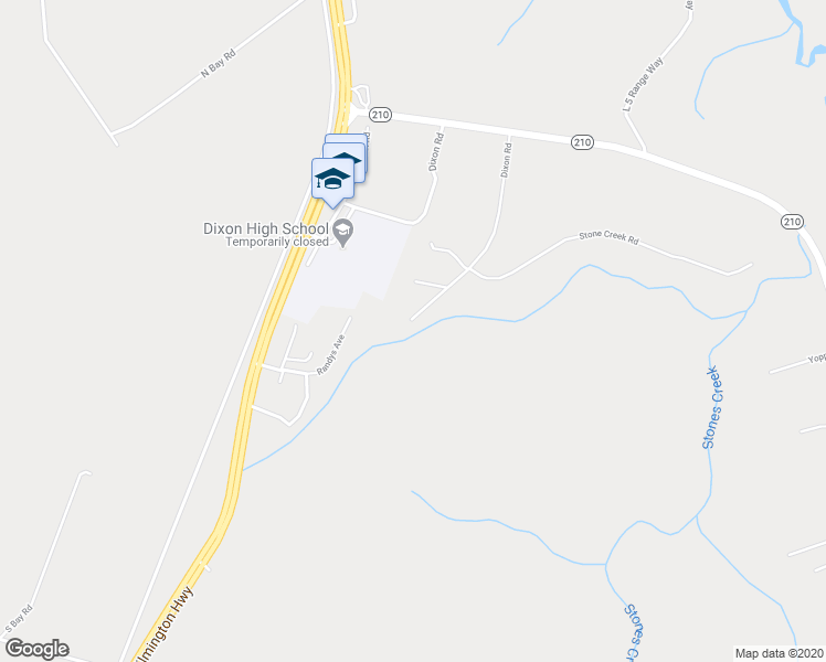 map of restaurants, bars, coffee shops, grocery stores, and more near 187 Dixon Road in Holly Ridge