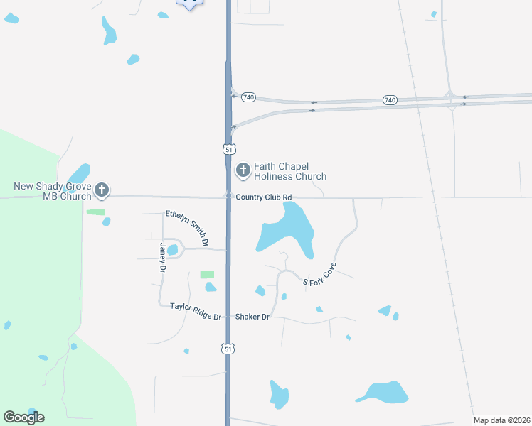 map of restaurants, bars, coffee shops, grocery stores, and more near 162 Country Club Road in Senatobia