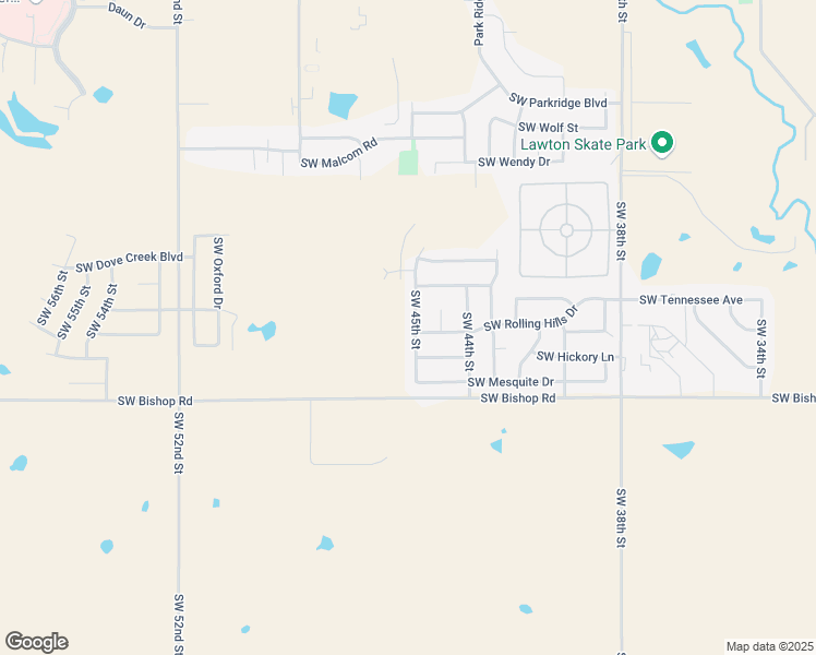 map of restaurants, bars, coffee shops, grocery stores, and more near 2063 Southwest 45th Street in Lawton