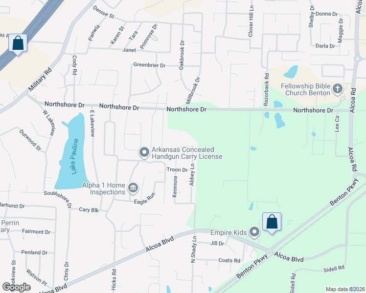 map of restaurants, bars, coffee shops, grocery stores, and more near 3088 Glasgow in Benton