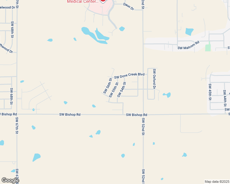 map of restaurants, bars, coffee shops, grocery stores, and more near 2215 Southwest 55th Street in Lawton
