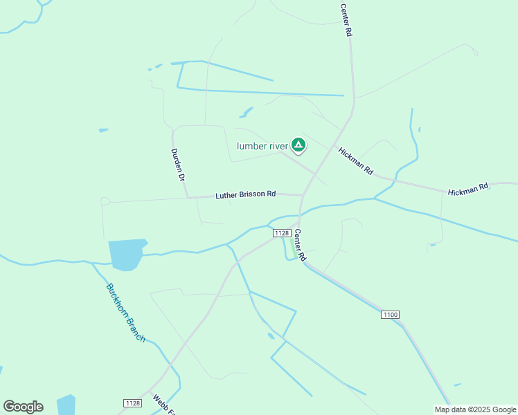map of restaurants, bars, coffee shops, grocery stores, and more near 157 Luther Brisson Road in Bladenboro
