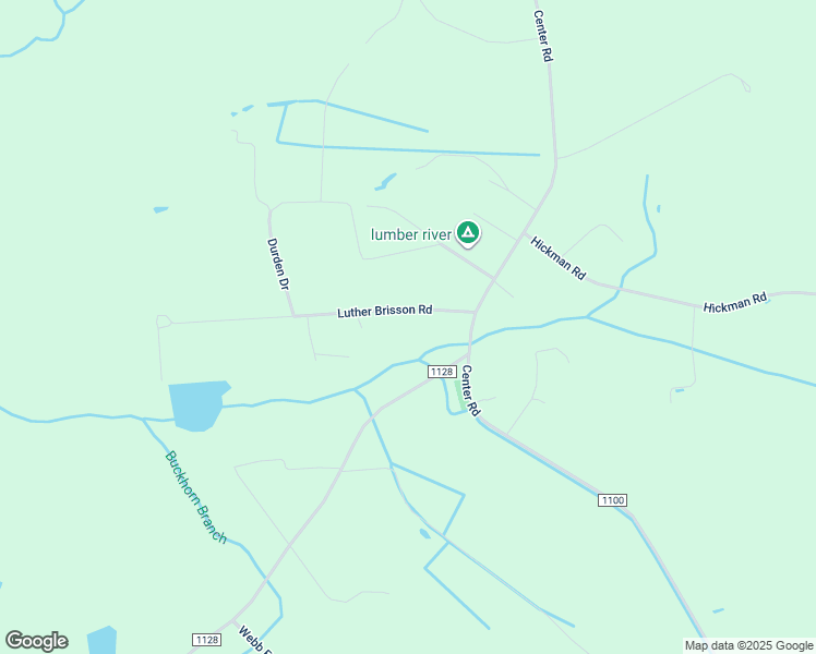 map of restaurants, bars, coffee shops, grocery stores, and more near 157 Luther Brisson Road in Bladenboro