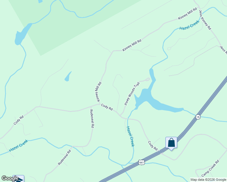 map of restaurants, bars, coffee shops, grocery stores, and more near 289 Smiling Valley Road in Mount Airy