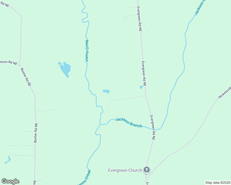 map of restaurants, bars, coffee shops, grocery stores, and more near 1132 Evergreen Road Northeast in Resaca