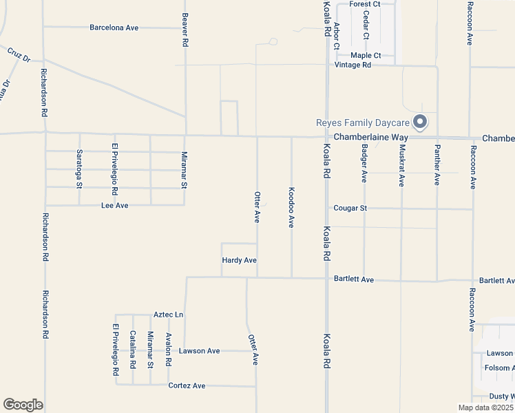 map of restaurants, bars, coffee shops, grocery stores, and more near Otter Avenue in Adelanto