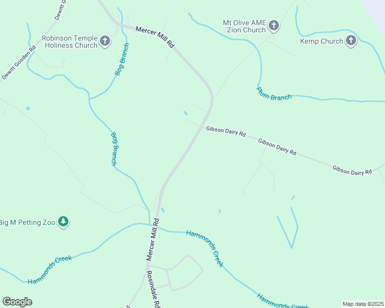 map of restaurants, bars, coffee shops, grocery stores, and more near 3552 Mercer Mill Brown Marsh Road in Elizabethtown