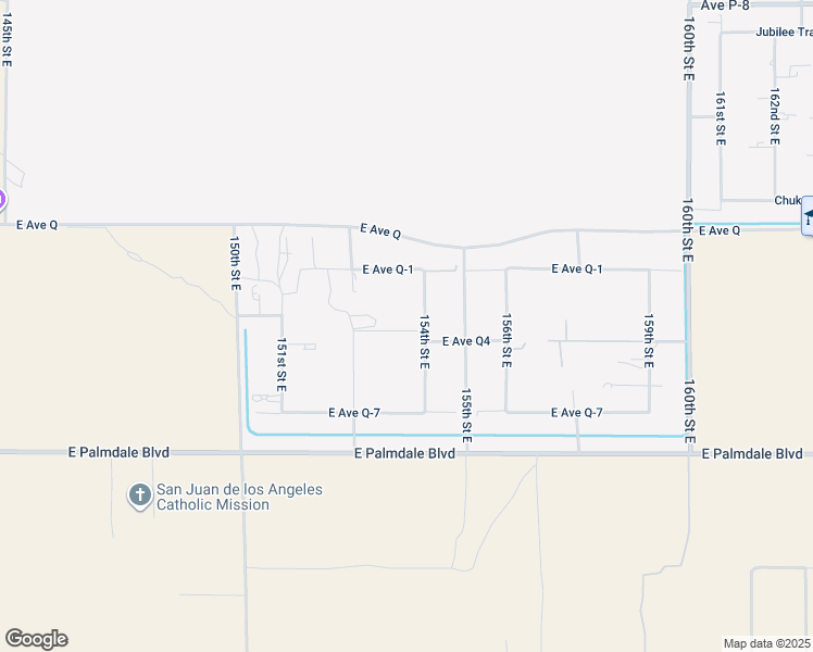 map of restaurants, bars, coffee shops, grocery stores, and more near 38615 154th Street East in Palmdale