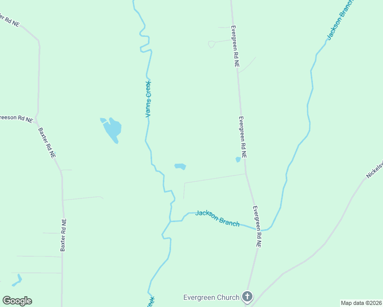 map of restaurants, bars, coffee shops, grocery stores, and more near 1132 Evergreen Road Northeast in Resaca