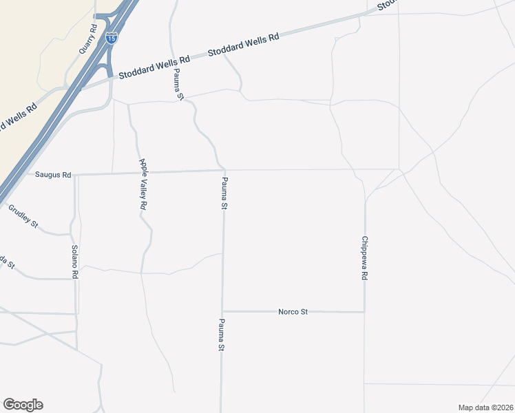 map of restaurants, bars, coffee shops, grocery stores, and more near Pauma Street in Apple Valley