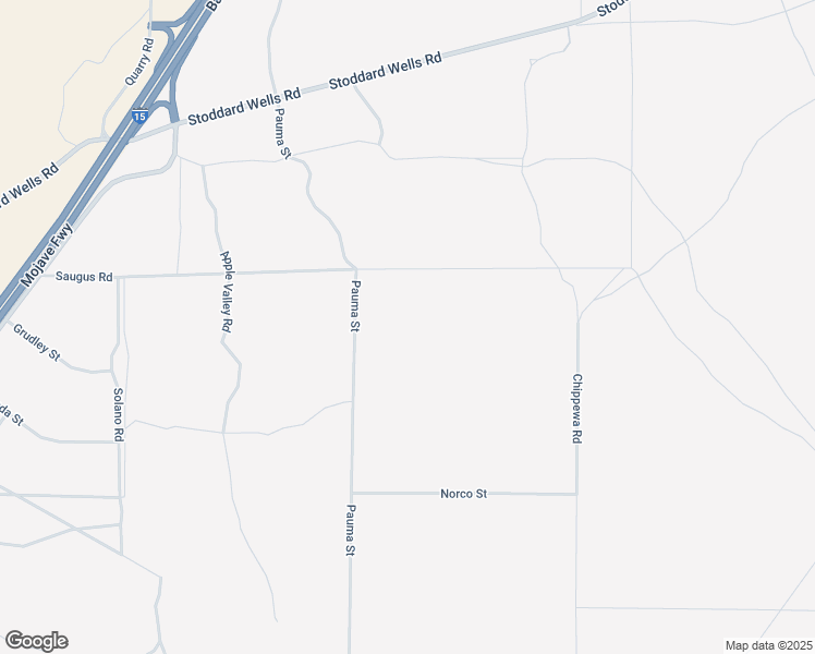 map of restaurants, bars, coffee shops, grocery stores, and more near Los Padres Road in Apple Valley