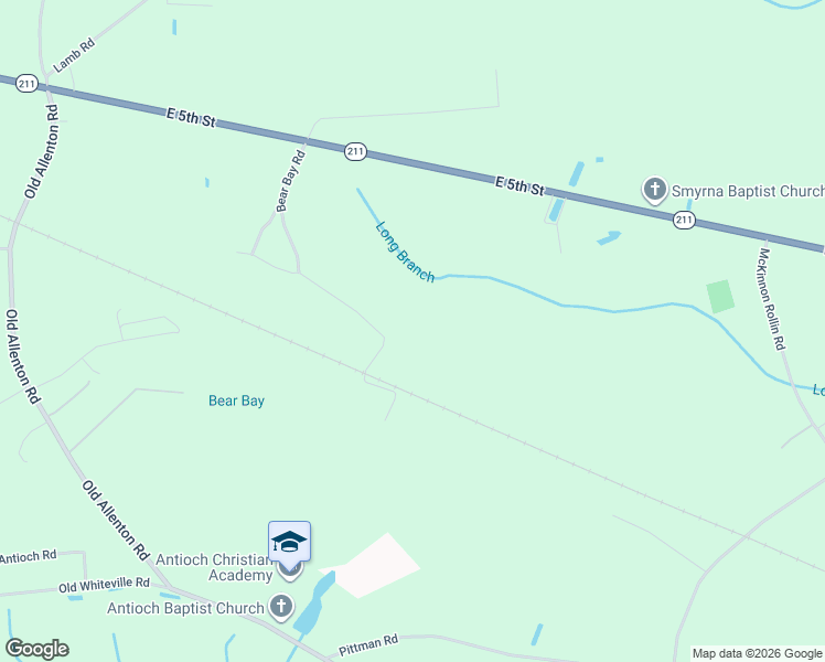 map of restaurants, bars, coffee shops, grocery stores, and more near 541 Bear Bay Road in Lumberton