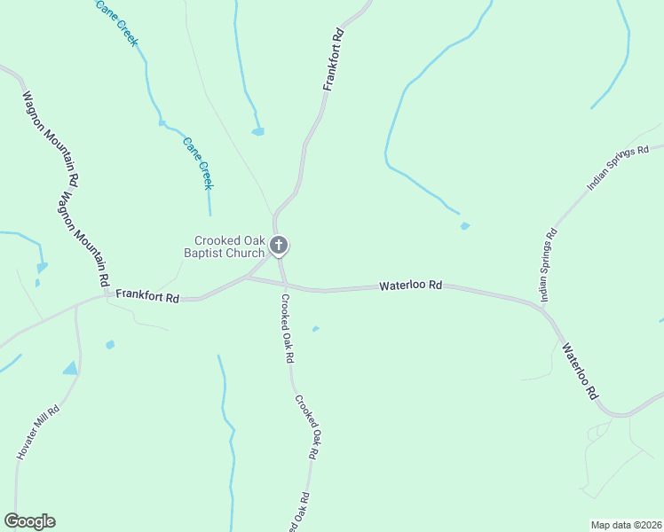 map of restaurants, bars, coffee shops, grocery stores, and more near 8355-8449 Waterloo Road in Tuscumbia