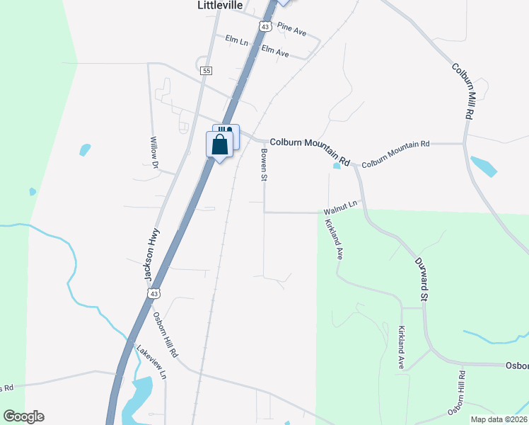 map of restaurants, bars, coffee shops, grocery stores, and more near 1898 Bowen Street in Russellville