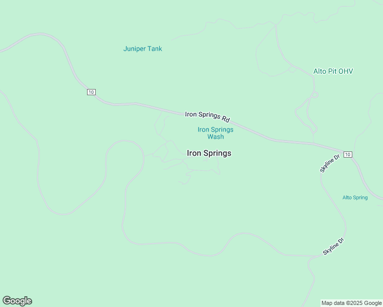 map of restaurants, bars, coffee shops, grocery stores, and more near 6001 Iron Springs Road in Prescott