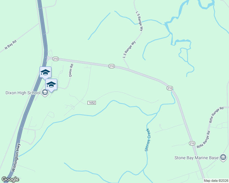 map of restaurants, bars, coffee shops, grocery stores, and more near in Holly Ridge