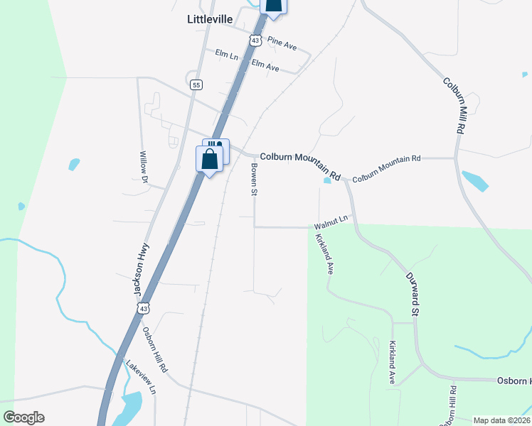 map of restaurants, bars, coffee shops, grocery stores, and more near Bowen in Russellville