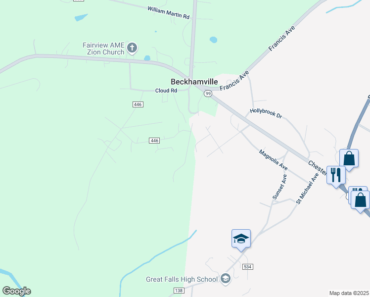 map of restaurants, bars, coffee shops, grocery stores, and more near 5324 George Beard Avenue in Great Falls