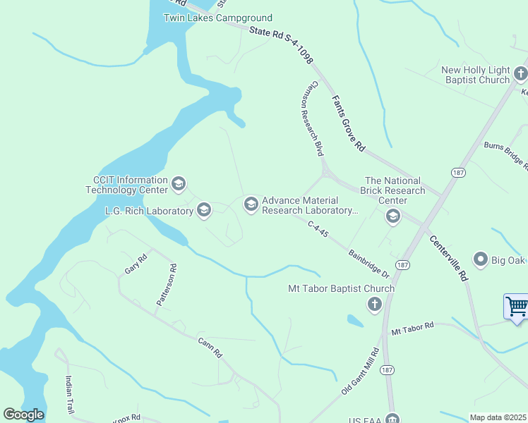 map of restaurants, bars, coffee shops, grocery stores, and more near 91 Technology Drive in Anderson