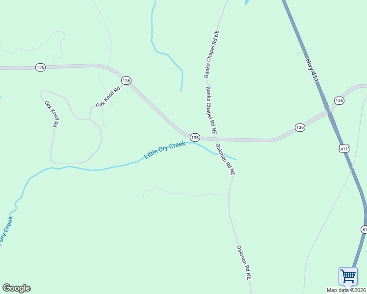 map of restaurants, bars, coffee shops, grocery stores, and more near 7263 Nicklesville Road Northeast in Ranger