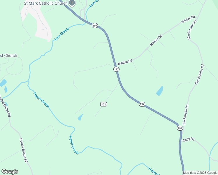 map of restaurants, bars, coffee shops, grocery stores, and more near 249 Freeman Road in Mount Airy