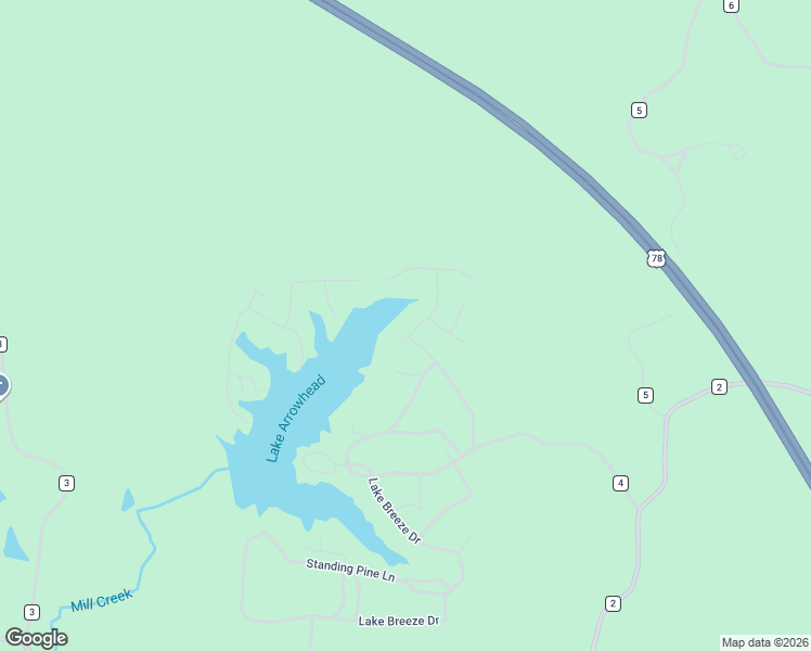 map of restaurants, bars, coffee shops, grocery stores, and more near 1165 Lake Breeze Drive in Hickory Flat