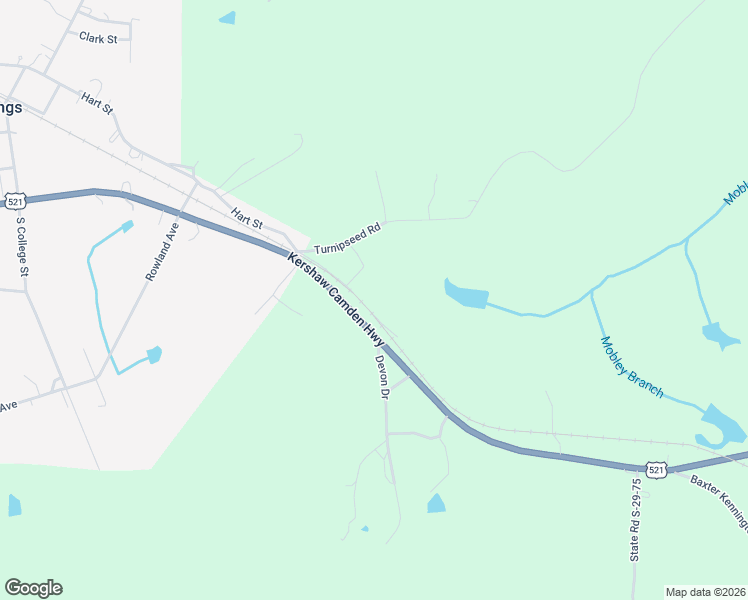 map of restaurants, bars, coffee shops, grocery stores, and more near 824 Hart Street in Heath Springs