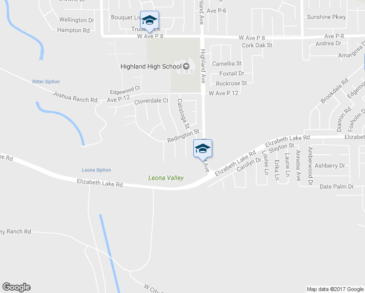 map of restaurants, bars, coffee shops, grocery stores, and more near 38745 Almador Court in Palmdale