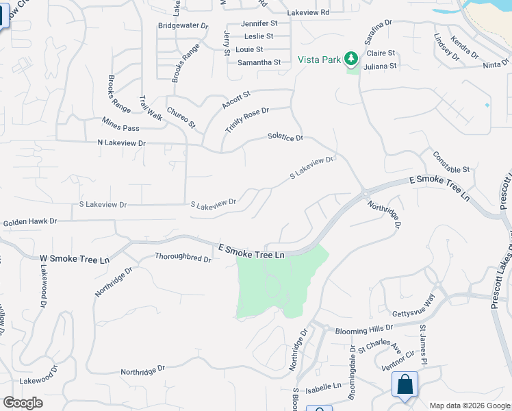 map of restaurants, bars, coffee shops, grocery stores, and more near 551 Tawny Dr in Prescott