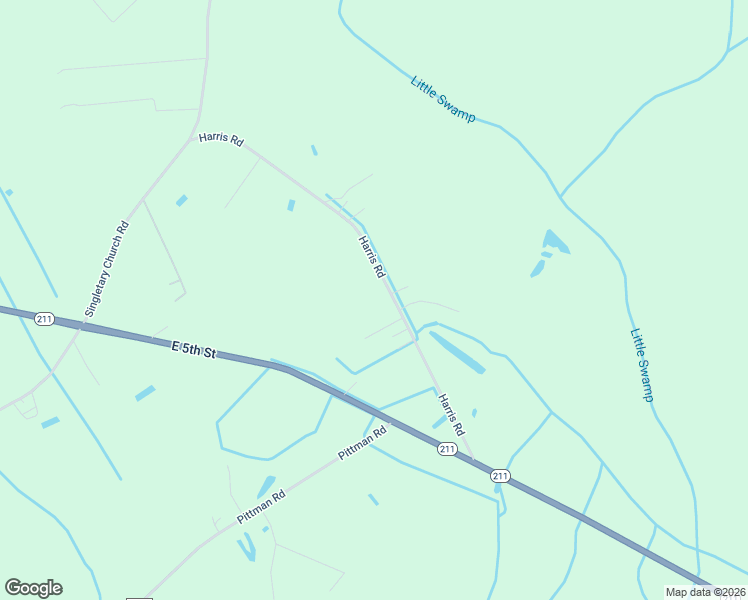 map of restaurants, bars, coffee shops, grocery stores, and more near 465-481 Harris Road in Lumberton