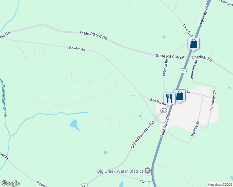 map of restaurants, bars, coffee shops, grocery stores, and more near 123 Bowlan Road in Belton