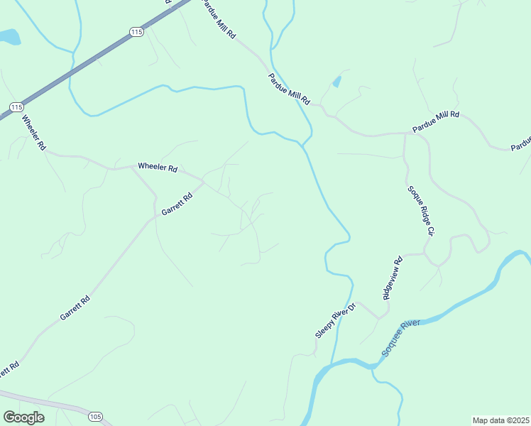 map of restaurants, bars, coffee shops, grocery stores, and more near 1377 Wheeler Road in Demorest