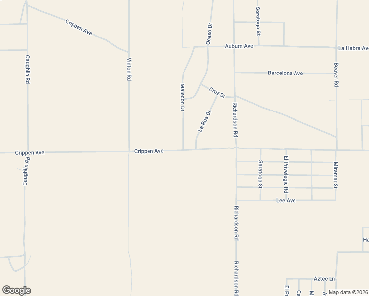 map of restaurants, bars, coffee shops, grocery stores, and more near 8601-8679 Crippen Avenue in Adelanto