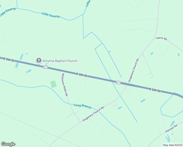 map of restaurants, bars, coffee shops, grocery stores, and more near 8513 North Carolina 211 in Lumberton