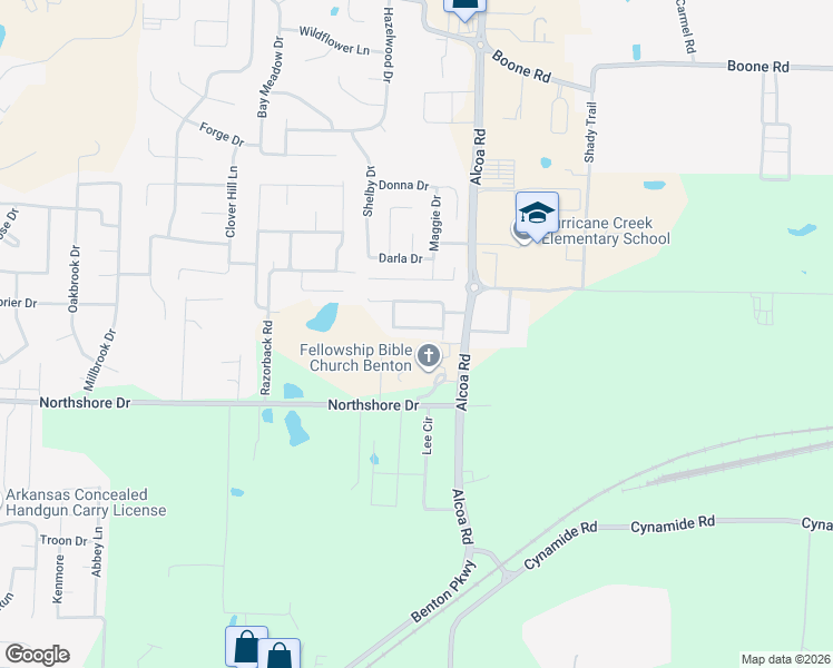 map of restaurants, bars, coffee shops, grocery stores, and more near 2732 Brighton Place in Benton