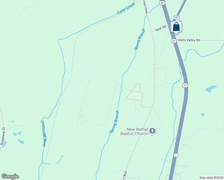 map of restaurants, bars, coffee shops, grocery stores, and more near 494 North Airport Road in Trion