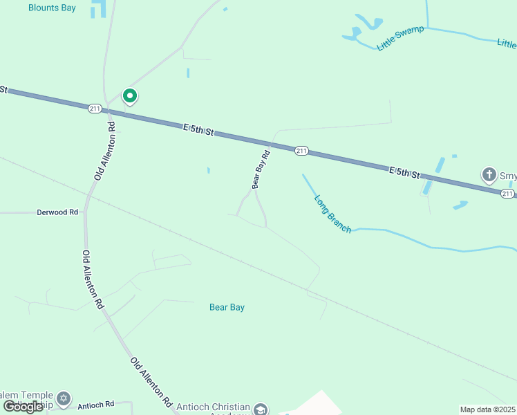 map of restaurants, bars, coffee shops, grocery stores, and more near 146 Bear Bay Road in Lumberton
