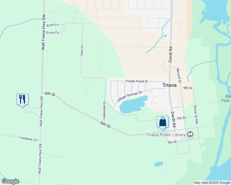 map of restaurants, bars, coffee shops, grocery stores, and more near 243 Fields Pond Drive in Madison