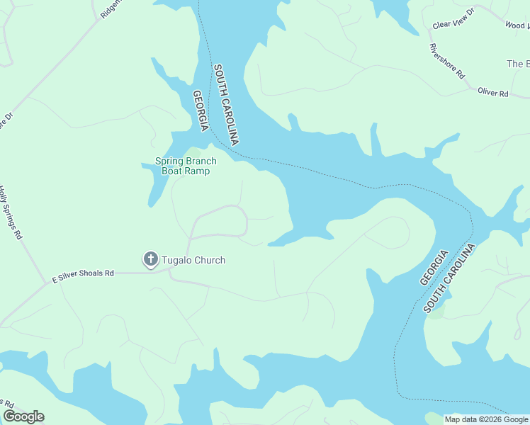 map of restaurants, bars, coffee shops, grocery stores, and more near 281 Spring Branch Circle in Toccoa