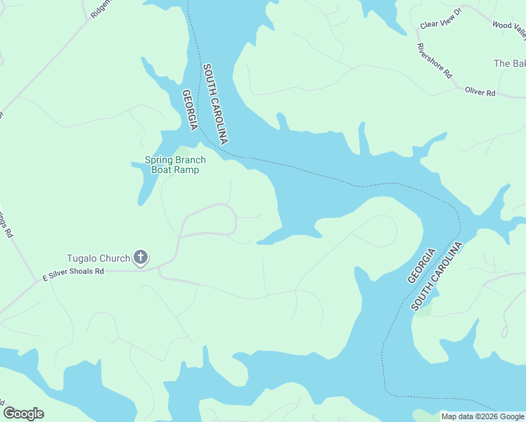 map of restaurants, bars, coffee shops, grocery stores, and more near 275 Spring Branch Circle in Toccoa