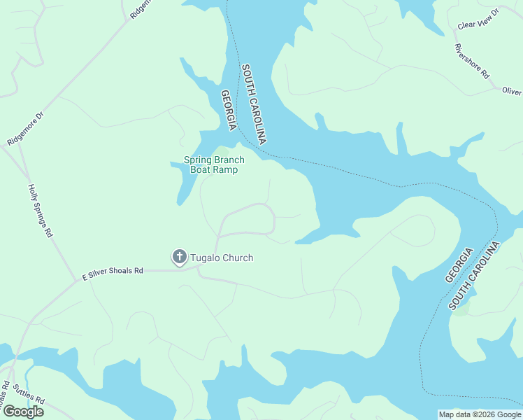 map of restaurants, bars, coffee shops, grocery stores, and more near 224 Spring Branch Circle in Toccoa