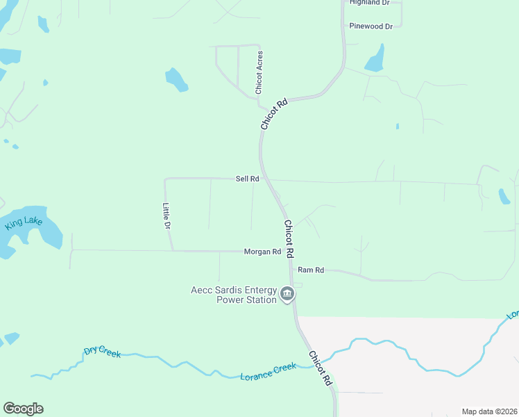 map of restaurants, bars, coffee shops, grocery stores, and more near 17728 Chicot Road in Saline County