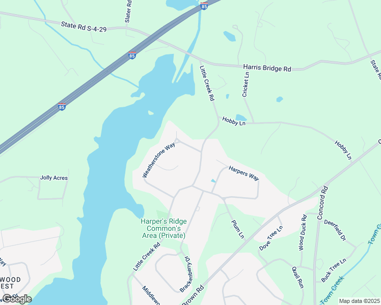 map of restaurants, bars, coffee shops, grocery stores, and more near 4204 Weatherstone Way in Anderson