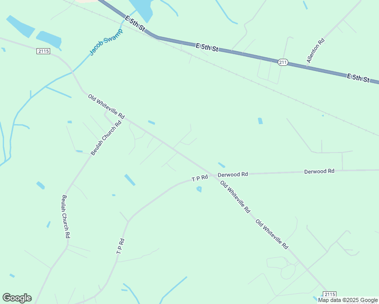 map of restaurants, bars, coffee shops, grocery stores, and more near 2993 Old Whiteville Road in Lumberton