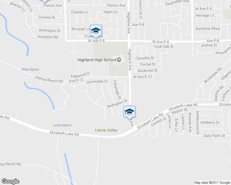 map of restaurants, bars, coffee shops, grocery stores, and more near 38849 Calistoga Street in Palmdale