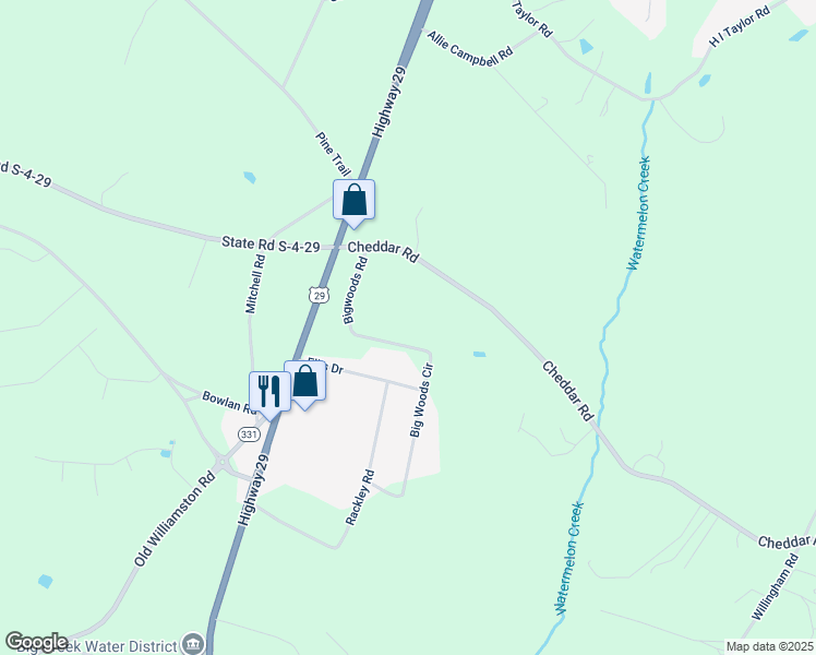 map of restaurants, bars, coffee shops, grocery stores, and more near 405 Big Woods Circle in Belton