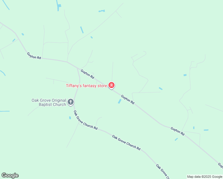 map of restaurants, bars, coffee shops, grocery stores, and more near Guyton Road in Bladen County